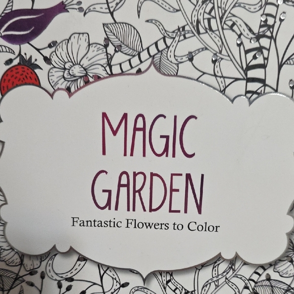 Set of Two Adult Coloring Books - The Menagerie and Magic Garden - Picture 3 of 16